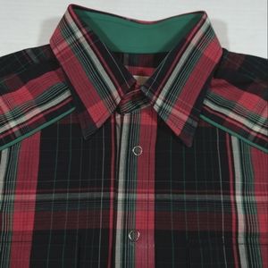 KACHINS Men's Western Style Plaid Cotton Custom Made to Order Shirt